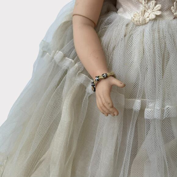 Madame Alexander Elise Bride 1958 16" Hard Plastic Head Torso Legs Vinyl Arms - Picture 3 of 14